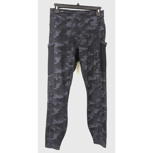 New Fabletics sz M On The Go High Waisted Legging camo black gray 0141 - Picture 1 of 5